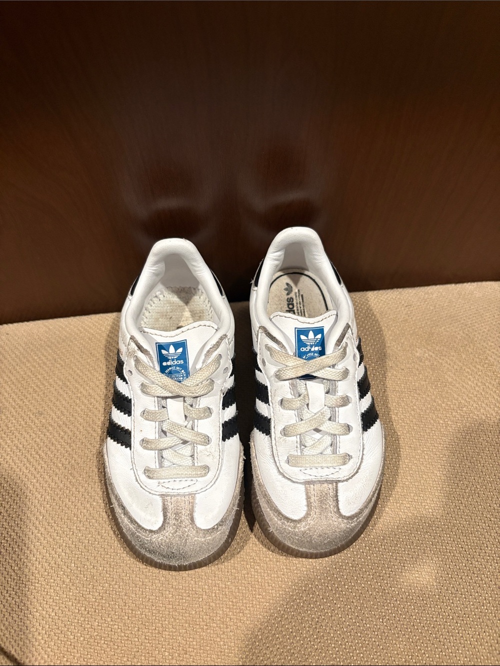 adidas Kids White and Black Classic Sneakers